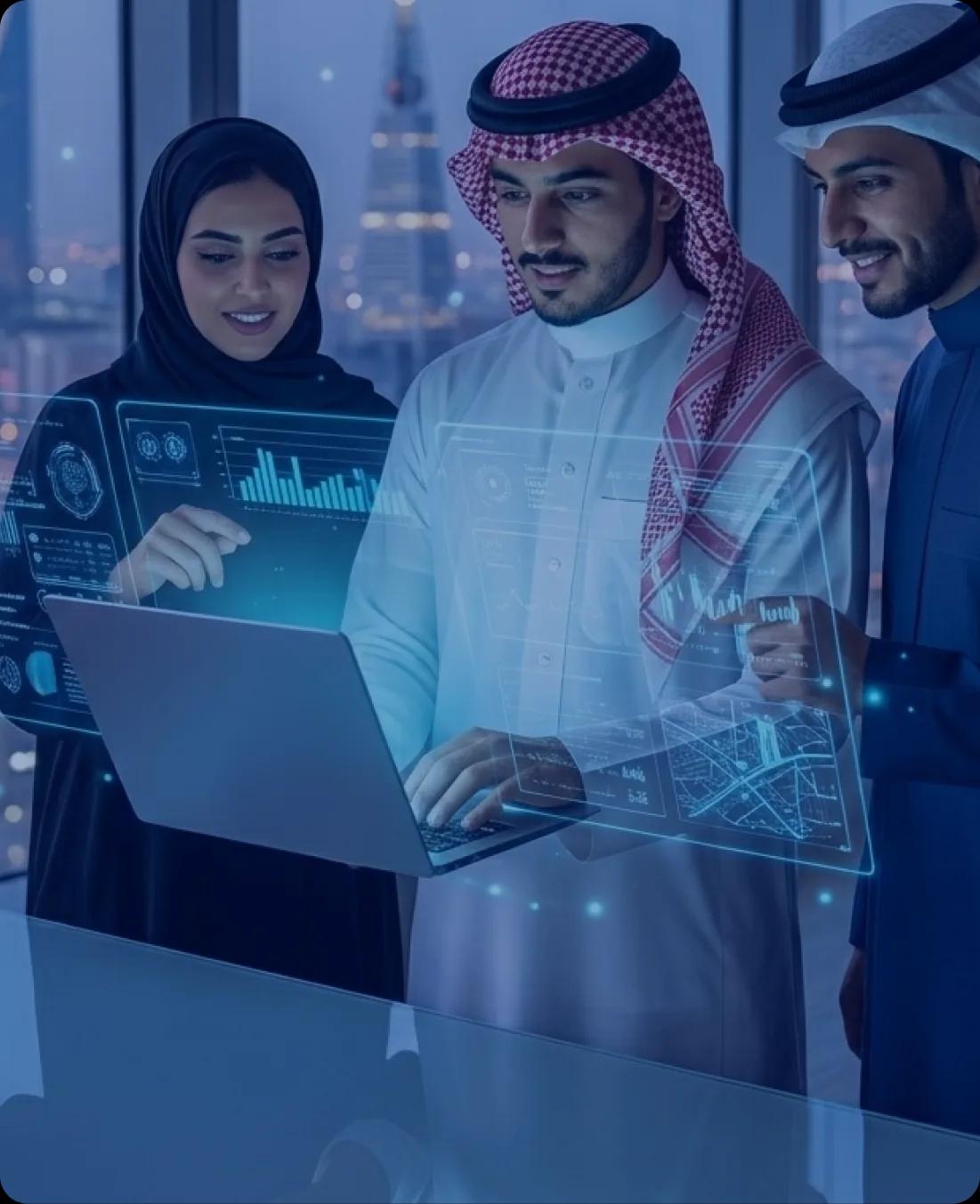 Saudi team running the Nexta workflow engine
